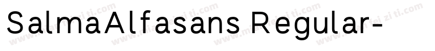 SalmaAlfasans Regular字体转换